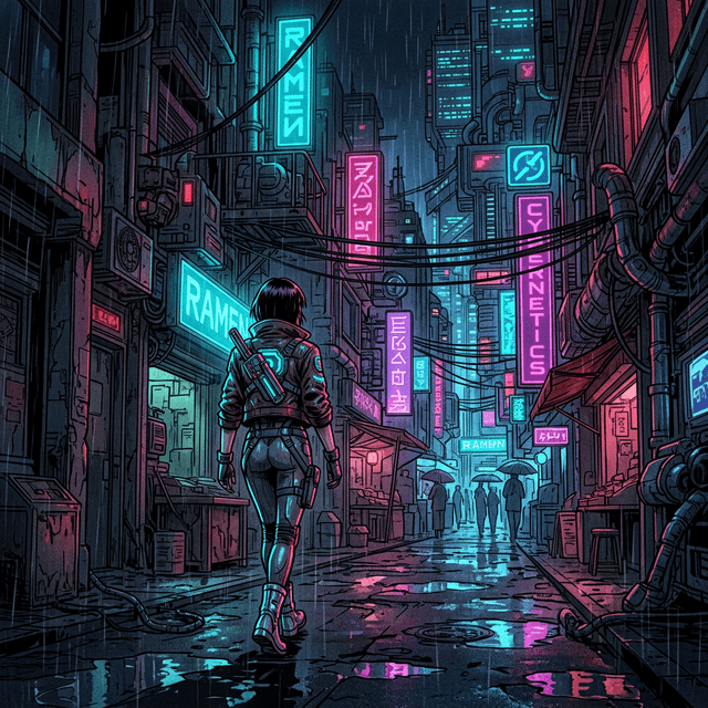 Preview of Cyberpunk Anime anime style