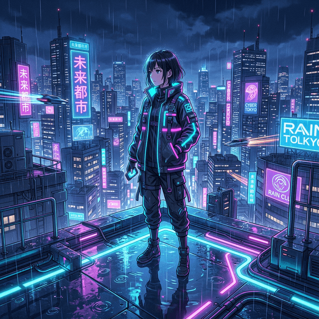 Original input image for Cyberpunk Anime Illustration