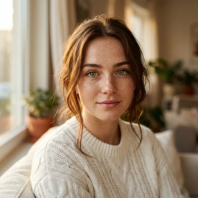 Portrait reference used for an image-to-prompt example